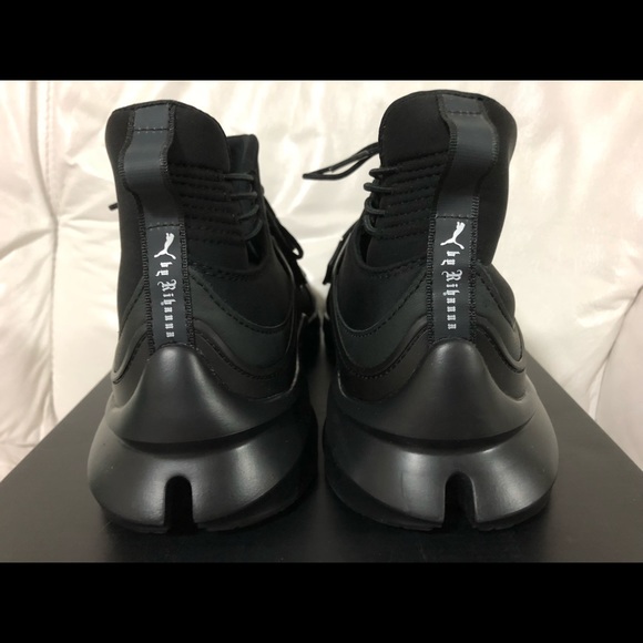 Puma Fenty Trainer Hi Black Rihanna Women New - Picture 5 of 6